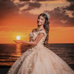 Naples Dreams In Pixels Photography - Luxury Quinceañera Photo Shoot on Naples Beach, FL.