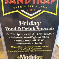 Sandtrap Bar & Grill - Steak night