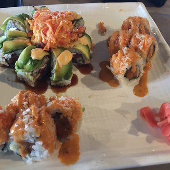 Sushi Alive - Volcano roll and Florida roll. Both very good. - Sushi Bars Near Me - Tampa, Florida Sushi Alive - Volcano roll and Florida roll. Both very good. - Sushi Bars Near Me - Tampa, Florida
