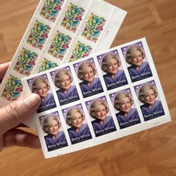 US Post Office - I got the Betty White stamps! April 2025