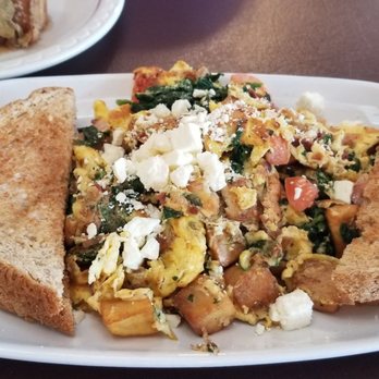 Debbie's Cafe - Greek skillet, whole grain toast - Breakfast & Brunch Near Me - New Hartford, New York