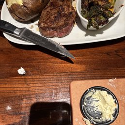 Perfect medium steak
