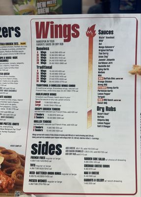 Menu photo 3 Buffalo Wild Wings Oklahoma City, OK