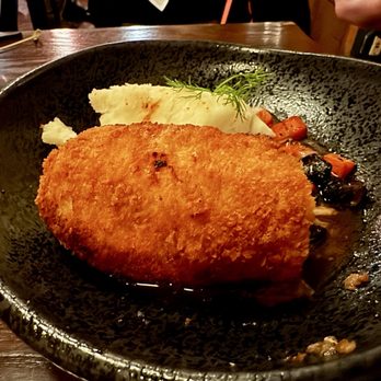 Red Square Euro Bistro - Chicken Kiev.  The horseradish was a bit off putting of a flavor.  Cooked well.  Would not get again. - Bars Near Me - Denver, Colorado