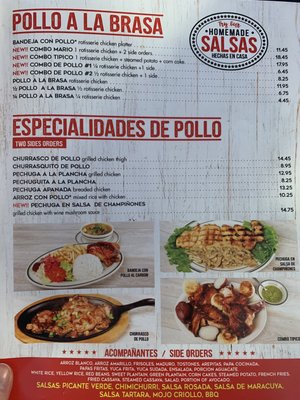 Menu photo 6 Pollos Mario Hackensack, NJ