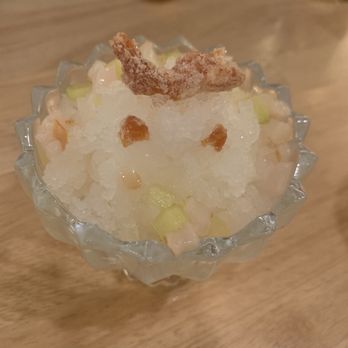 Liv's - Lime granita with candied shrimp - Seafood Near Me - Long Beach, California