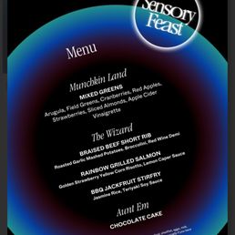 Menu for Sensory Feast presented by Fever Menu for Sensory Feast presented by Fever