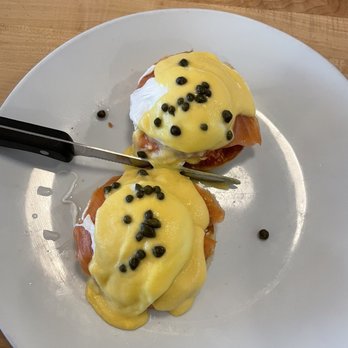 Eggsquisite Cafe - Smoked Salmon Benedict - Breakfast & Brunch Near Me - Southlake, Texas