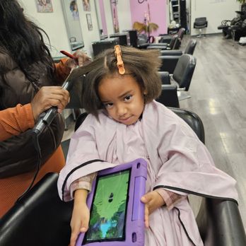 The Total Package Salon - Even though we only came in for a quick trim Star took the time to style my daughter hair and bump the ends. - Hair Extensions Near Me - Alameda, California The Total Package Salon - Even though we only came in for a quick trim Star took the time to style my daughter hair and bump the ends. - Hair Extensions Near Me - Alameda, California