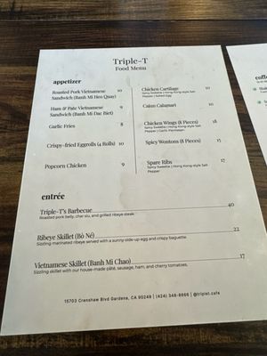 Menu photo 2 Triple-T Gardena, CA Menu photo 2 Triple-T Gardena, CA
