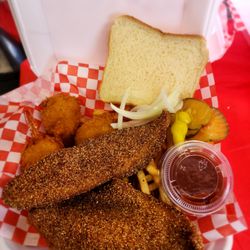 Big Js Fried Fish - Fried Fish and hush puppies