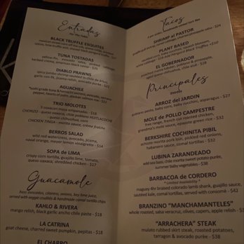 Kahlo - Menu - New Mexican Cuisine Near Me - New York, New York