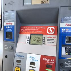 Chevron - Most of the time there is no paper to print out receipts. Plus they take Safeways Reward Points.
