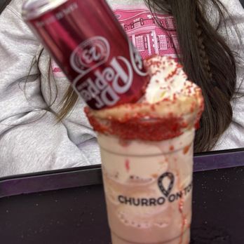 Churro On Top - Dr. Pepper Float - Desserts Near Me - Richardson, Texas