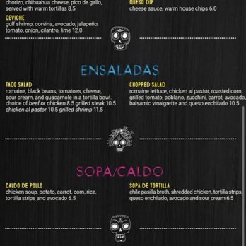 El Cantarito Laporte - the menu of the restaurant - Mexican Near Me - La Porte, Indiana