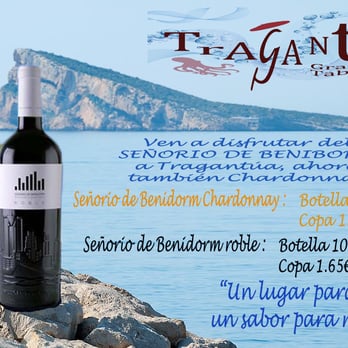 Tragantona - Señorío de Benidorm,  ahora también Chardonnay. Ven a disfrutar de estos grandes vinos - Burgers Near Me - Benidorm, A