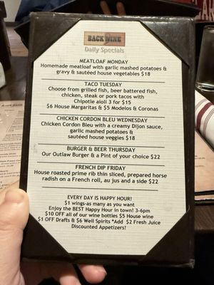 Menu photo 2 Back Nine Grill & Bar Santa Cruz, CA Menu photo 2 Back Nine Grill & Bar Santa Cruz, CA