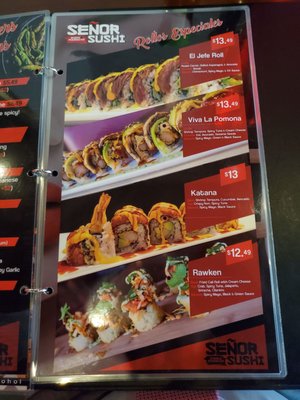 Menu photo 1 Senor Sushi Pomona, CA