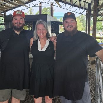 Dampf Good BBQ - Me with the owners, brothers Nick and Bryce. - Barbeque Near Me - Cary, North Carolina Dampf Good BBQ - Me with the owners, brothers Nick and Bryce. - Barbeque Near Me - Cary, North Carolina