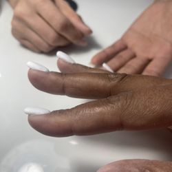 Nail World - So think they are sticking off my finger