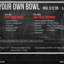 The Hoke Poke - Menu1
