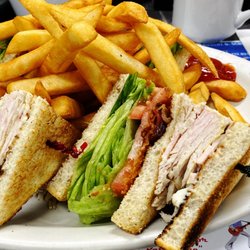 JB's Cousins Diner - Turkey club and fries! Yumm