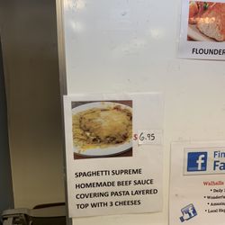 Steak House Cafeteria - Menu board
