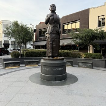 Lillie Pearl - Restaurant is behind this square with statue of Maggie Lena Walker the first black bank president. - Southern Near Me - Richmond, Virginia Lillie Pearl - Restaurant is behind this square with statue of Maggie Lena Walker the first black bank president. - Southern Near Me - Richmond, Virginia