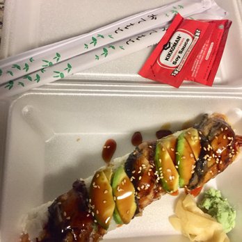 Kimono Sushi - Dragon roll ($10.77 total) - Sushi Bars Near Me - Tracy, California Kimono Sushi - Dragon roll ($10.77 total) - Sushi Bars Near Me - Tracy, California