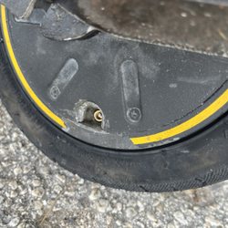 Scooters Direct Key West - Photo of the $140 tire that they replaced after 6 weeks of having my scooter.