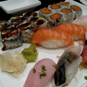 Hokkai Sushi - All you can eat for $20. The unagi roll + salmon nigiri = yum - Sushi Bars Near Me - Glen Ellyn, Illinois Hokkai Sushi - All you can eat for $20. The unagi roll + salmon nigiri = yum - Sushi Bars Near Me - Glen Ellyn, Illinois