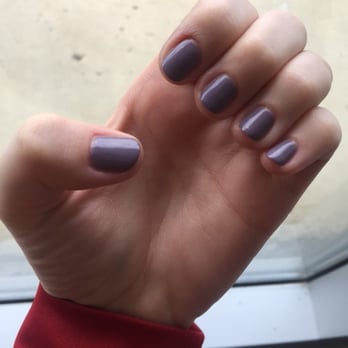 Paseo Nails and Spa - Beautiful gel manicure in "Plum Wine" - Nail Salons Near Me - Columbus, Ohio