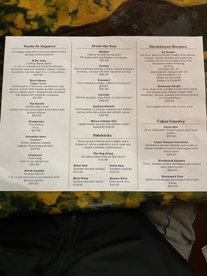 Menu photo 5 AJ Spurs Saloon & Dining Hall Grover Beach, CA