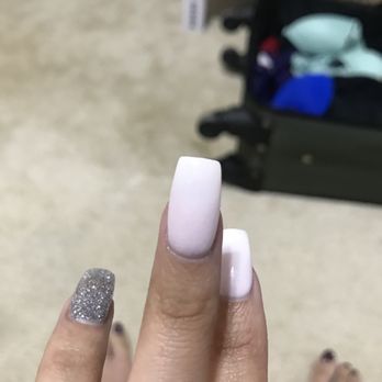 Luxe Studio Nail Spa - The shape they left me with after asking multiple times to narrow them down. - Nail Salons Near Me - Wheaton, Illinois