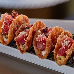 The Skylark - Tuna Poke Wonton Tacos
