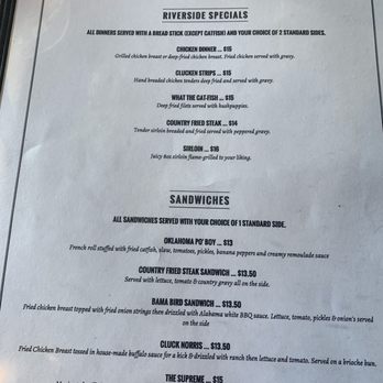 Riverside Cafe - Menu 8-28-24 - Coffee & Tea Near Me - Medicine Park, Oklahoma Riverside Cafe - Menu 8-28-24 - Coffee & Tea Near Me - Medicine Park, Oklahoma