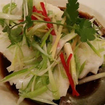 Chef Chu's - Sea bass with ginger and scallions - Chinese Near Me - Los Altos, California Chef Chu's - Sea bass with ginger and scallions - Chinese Near Me - Los Altos, California