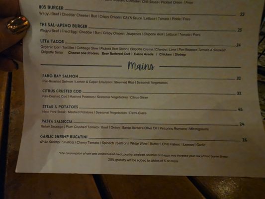 Menu photo 5 CAYA Restaurant Goleta, CA Menu photo 5 CAYA Restaurant Goleta, CA