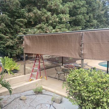 Pacific Canvas - Second shade being installed - General Contractors Near Me - Modesto, California Pacific Canvas - Second shade being installed - General Contractors Near Me - Modesto, California