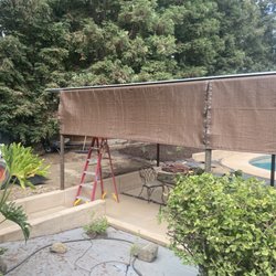 Pacific Canvas - Second shade being installed
