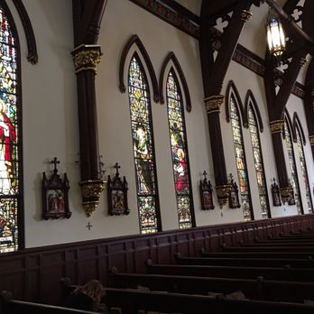 Saint Mary Cathedral - The eastern stained glass windows - Churches Near Me - Austin, Texas