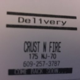  delivery label for a pizza