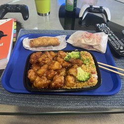 Shanghai Chinese Restaurant - General TSO's Chicken   w/pork fried rice (9/24)
