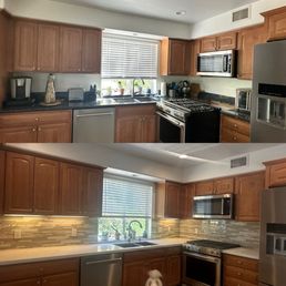 Before (upper) & after (lower) photos