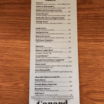 Canard - Lunch menu - Wine Bars Near Me - Portland, Oregon Canard - Lunch menu - Wine Bars Near Me - Portland, Oregon