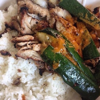 Lemongrass Plates - Lemongrass chicken plate. That sauce...wish there was more of it. - Asian Fusion Near Me - San Diego, California