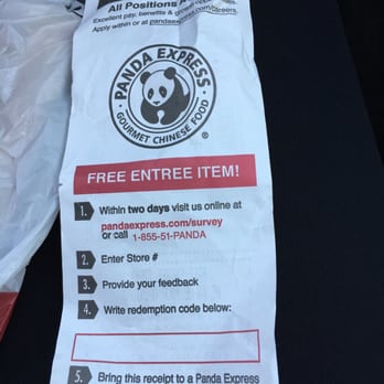 Panda Express - Receipt they are hiring - Chinese Near Me - Philadelphia, Pennsylvania