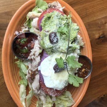 Barnaby's Cafe - Smoked chicken tostada - American Near Me - Houston, Texas