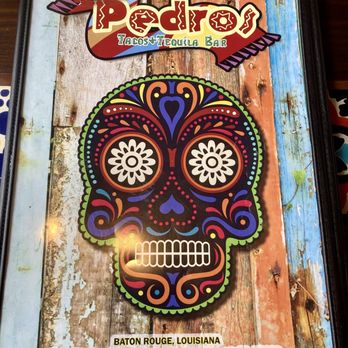 Pedro's Tacos And Tequila - Menu Cover - Mexican Near Me - Baton Rouge, Louisiana