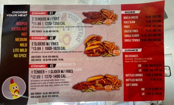 Menu photo 7 Dave's Hot Chicken Santa Rosa, CA